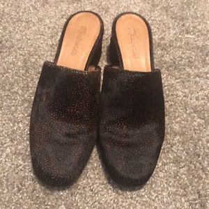 Beautiful calf hair mules